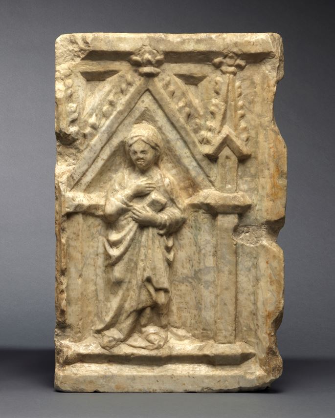 Pisan Master - A Pair of Reliefs with the Angel Gabriel and Virgin of the Annunciation | MasterArt